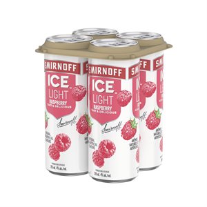 Smirnoff Ice Light Raspberry & Soda 4 C