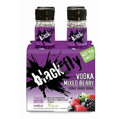 Black Fly Vodka Mixed Berry 4 B Images, Photos, Reviews