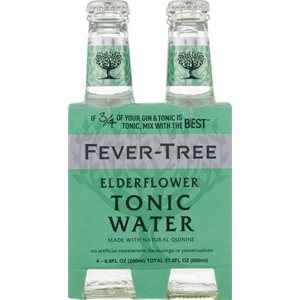 Fever-Tree Elderflower Tonic Water 4 x 200ml