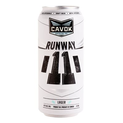 Cavok Brewing Runway 11 Lager 473ml