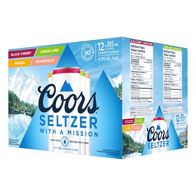 Coors Seltzer Variety Pack 12 C