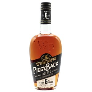 WhistlePig PiggyBack Rye Whisky 6 YO 750ml