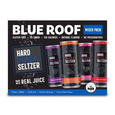 Blue Roof Hard Seltzer Mixer Pack 12 C