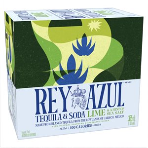 Rey Azul Tequila Soda & Lime & A Hint Of Sea Salt 6 C