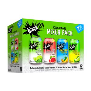 Black Fly Cocktail Mixer Pack 12 C