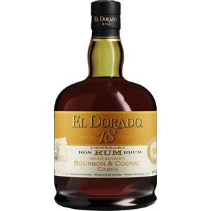 El Dorado Bourbon & Cognac Cask 18 YO 750ml