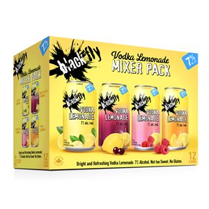 Black Fly Vodka Lemonade Mixer Pack 12 C