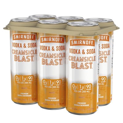 Smirnoff Vodka & Soda Creamsicle Blast 6 C