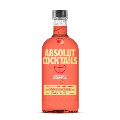 Absolut Raspberry Lemonade Cocktail 750ml