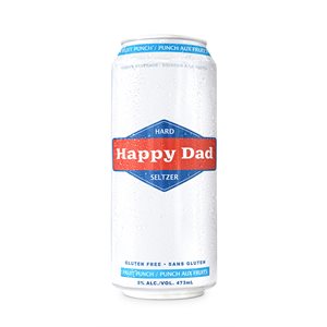 Happy Dad Hard Seltzer Fruit Punch 473ml