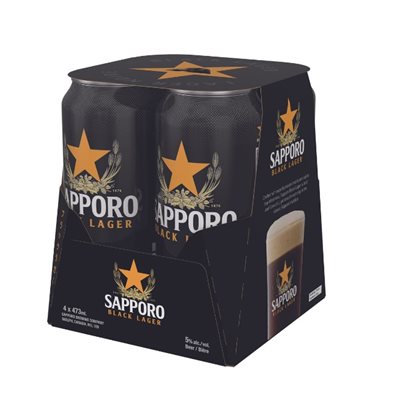 Sapporo Black Lager 4 C